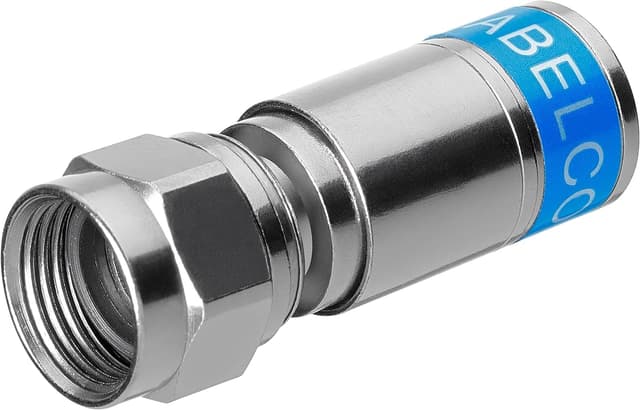 Detalle de KNIPEX F-Kompressionsstecker 97 99 500 (10 Stück im Blister) für Koaxialkabel