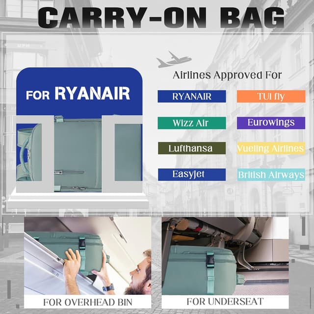 Thumbnail 1 de Xkdoai Ryanair cabin bag 40x30x20 backpack