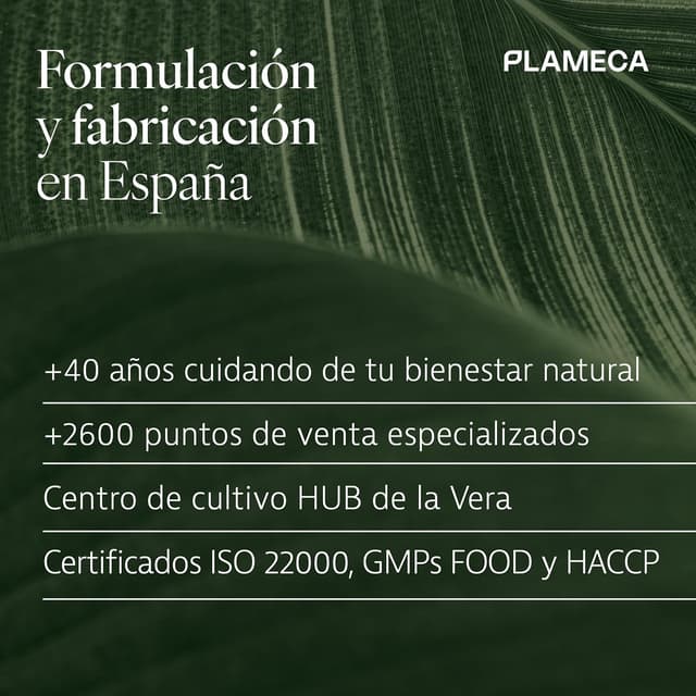 Thumbnail 6 de Plameca Aloe Verum Premium (1L) — jugo puro de aloe vera con pulpa, sin aloína