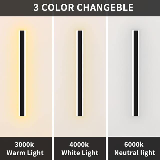 Detalle 2 de Wloyimo 100cm 40W Outdoor Dimmable Wall Light