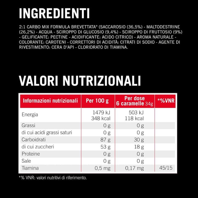 Thumbnail 7 de Enervit Carbo Chews C2:1PRO Gominolas de Naranja, 3x6