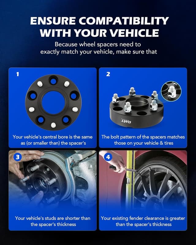 Detalle de Orion Motor Tech 5x5 Wheel Spacers 1.5 in