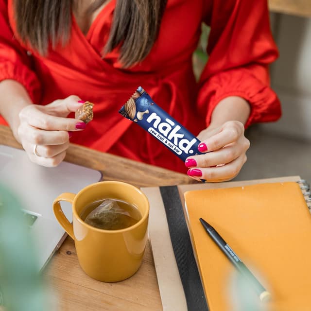 Detalle 2 de Nākd Muffin ai Mirtilli barrette crude 18 x 35 g, vegan e senza zuccheri aggiunti