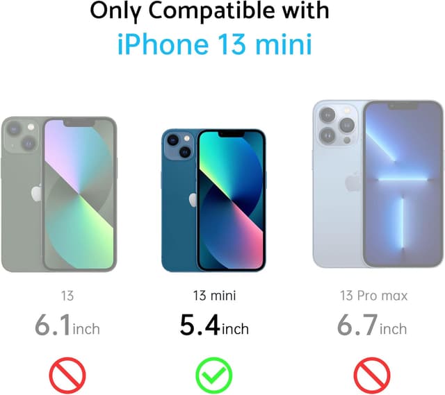 Thumbnail 6 de Anqrp Matt Zero Serie für iPhone 13 Mini – dünne, matte Schutzhülle mit Kamera- und Kantenschutz, dunkelblau