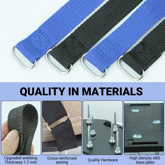 Detalle de HSLighting Rasenlüfter Schuhe mit Doppelriemen und 13 Metallspikes pro Sandale – Nagelschuhe zum Vertikutieren & Aerifizieren