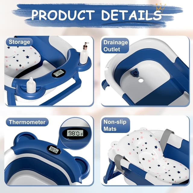 Thumbnail 5 de TPN Collapsible Baby Bathtub 0-36 Months