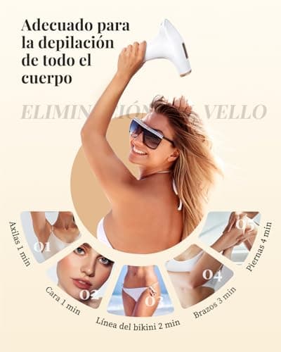 Thumbnail 4 de Haarlosy Épilateur Lumière Pulsée, 999 900 flashs, 9 niveaux ⚡