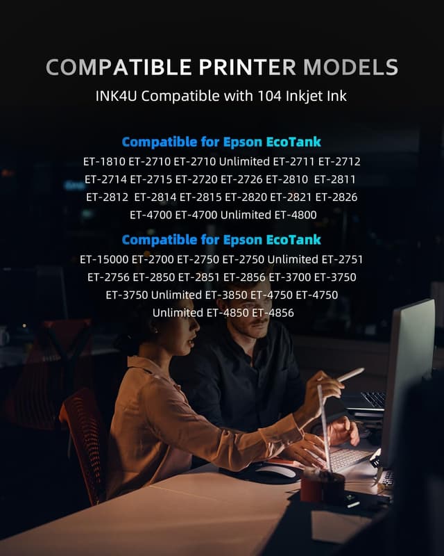 Thumbnail 2 de INK4U 104 Inchiostro compatibile Epson EcoTank