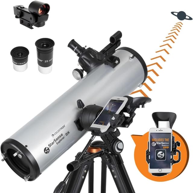 Detalle de Celestron 22461 StarSense Explore DX 130 Newtonian Reflector Telescope (smartphone app-enabled)