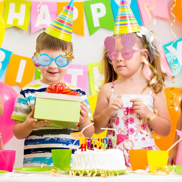 Detalle 2 de XiLayNeen 9 Paar Party-Sonnenbrillen-Set für Party, Festival & Fotos