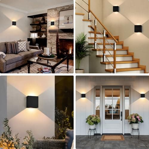 Thumbnail 6 de KYOTECH aplique de pared LED IP65 12W (2 uds), luz blanco cálido 3000K, exterior e interior