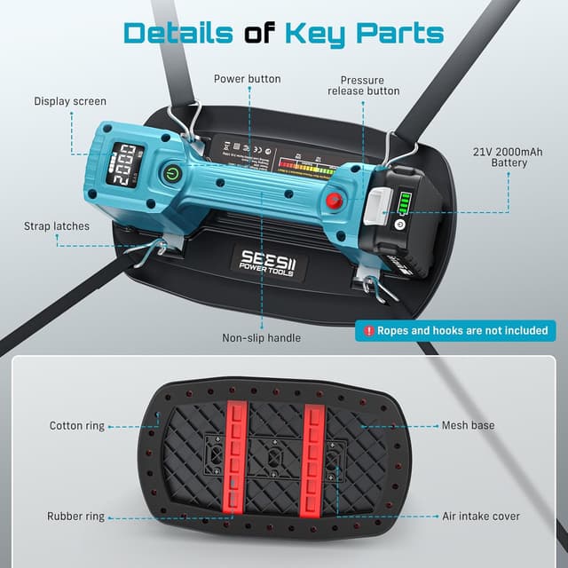 Thumbnail 1 de SEESII Saugheber Akku, 200 kg Tragfähigkeit