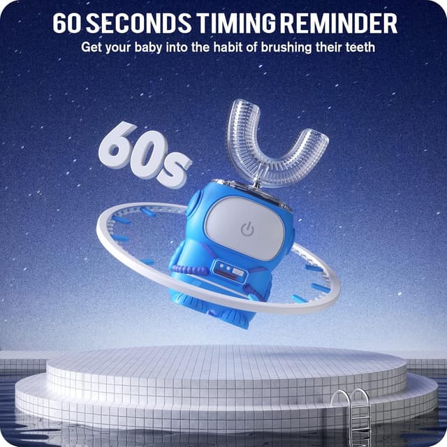 Thumbnail 4 de RexCodar Ultrasonic U-Shaped Kids Toothbrush 60s