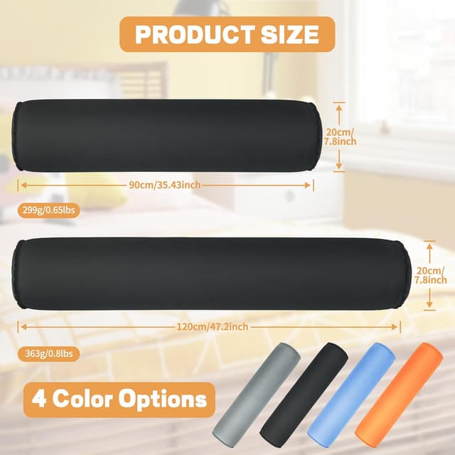 Detalle de EULANT Aufblasbares Seitenschläferkissen 120 x 20 cm