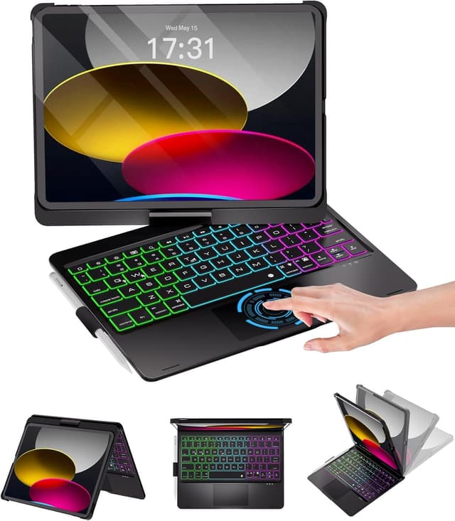 Detalle de Baisla iPad Case with Keyboard 500mAh 🔑