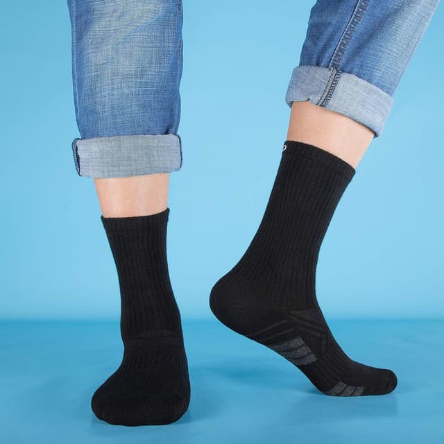 Detalle 2 de coskefy Thick Cushion Sports Socks for Walking