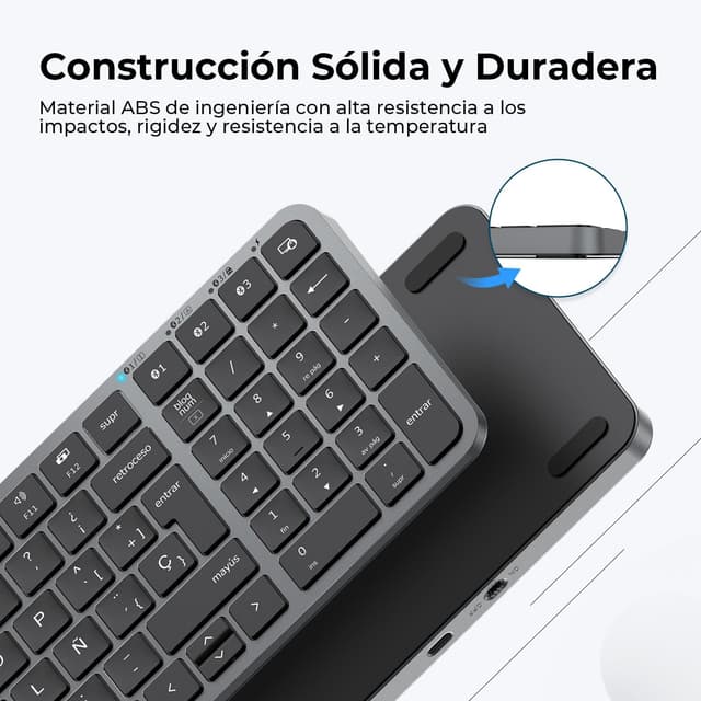 Thumbnail 6 de iClever BK20 Teclado Bluetooth Inalámbrico para MacBook y Tablet 🖥