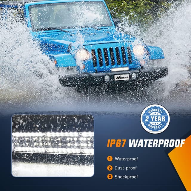 Thumbnail 4 de Nilight 22 Inch Side Shooter LED Light Bar Quadruple Row