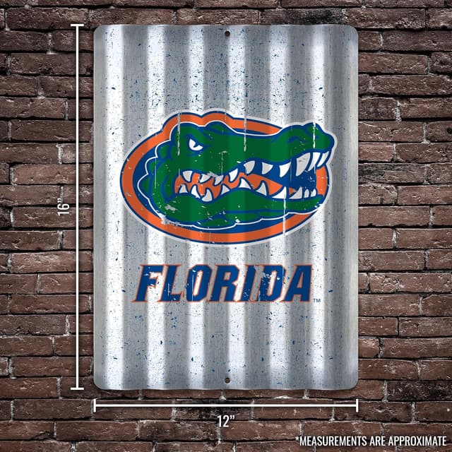Detalle 2 de Rico Industries NCAA 12" x 16" Tin Metal Roof Sign