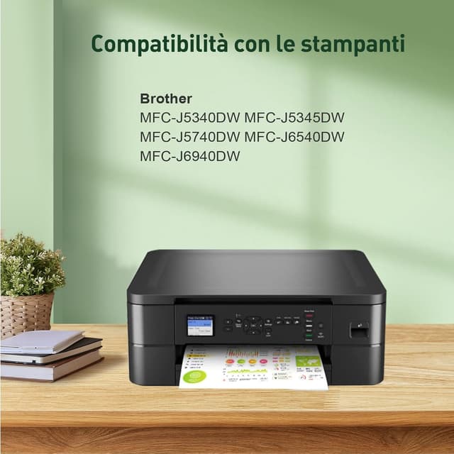 Detalle 2 de KINGJET LC422XL cartucce compatibili per Brother LC422XL (Nero, Ciano, Magenta, Giallo) per MFC-J5740DW e altro