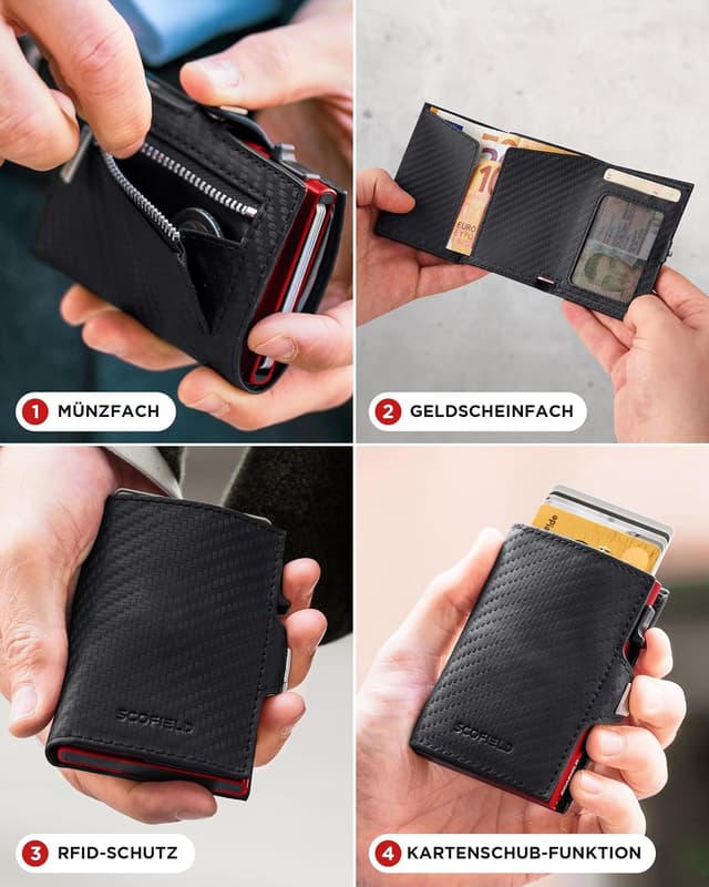 Detalle 2 de SF SCOFIELD Duality Slim Wallet für 10 Karten