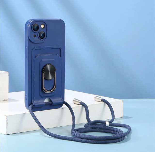 Detalle de iPhone 15 Plus case with lanyard