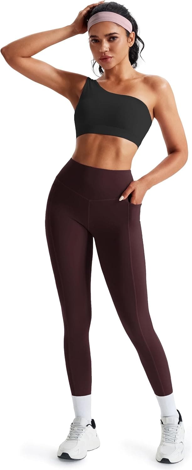 Detalle 1 de JOYSPELS Women’s Gym Leggings with Pockets (High Waisted Tummy Control) – Full Length & Capri