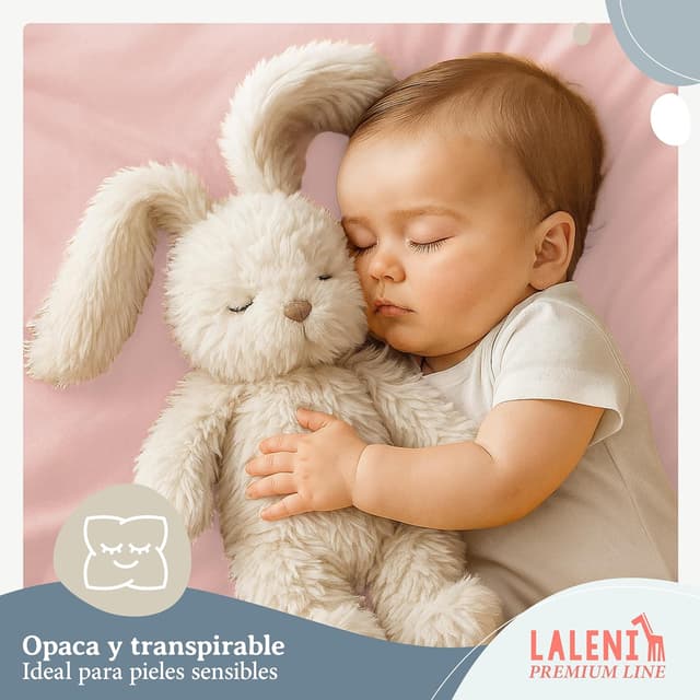 Thumbnail 5 de Laleni Premium Sabana Bajera 60x120 rosa 🛏️