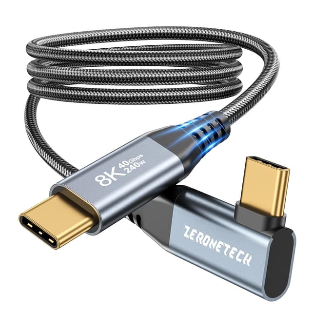 Detalle de ZeroneTeck USB C Monitor Cable 8K 3.3ft