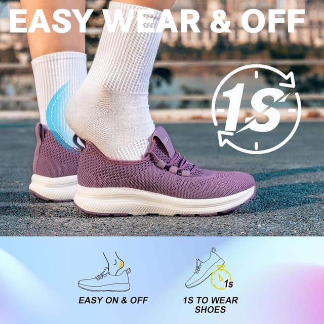 Detalle 2 de Wide fit trainers for women arch support