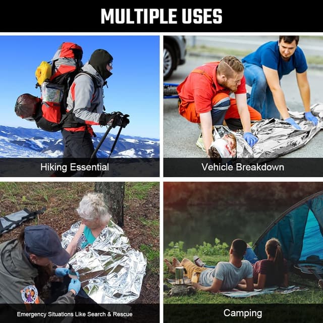 Thumbnail 4 de flintronic 6 Pièces Couverture survie 130x210 cm