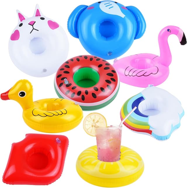 Imagen de AUYAO Portabibite gonfiabile 8 pezzi per piscina 🏖 en OfertitasTOP