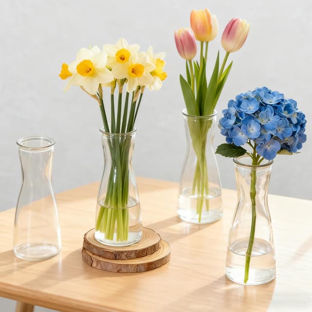 Thumbnail 4 de TEUYOE 14 cm Clear Bud Vase set 12-pack