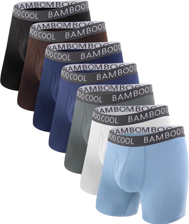 Detalle de BAMBOO COOL Ultra ComfortSoft Boxer Briefs 92% Rayon