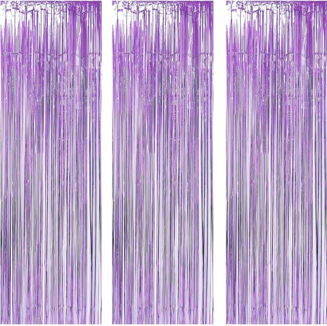 Imagen de AILEXI Cortinas metálicas moradas 92x245 cm en OfertitasTOP