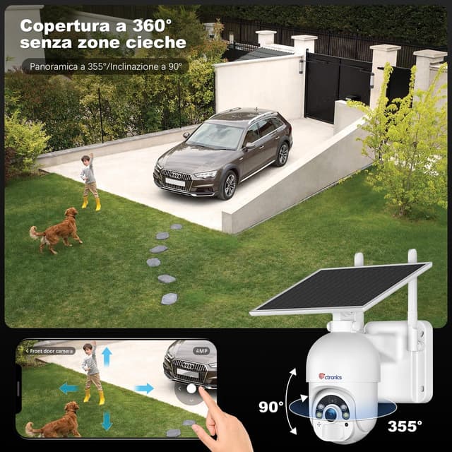 Thumbnail 6 de Ctronics 2,5K 4MP telecamera 4G LTE