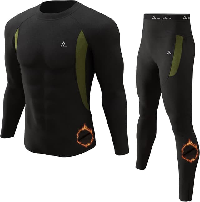 Imagen de CL convallaria Men's Thermal Long Johns Set en OfertitasTOP