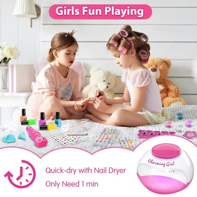 Thumbnail 1 de BATTOP Kids Nail Polish Set 6-12 đź’…