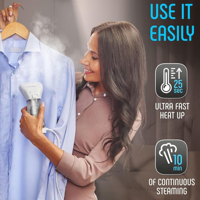 Thumbnail 3 de Portable Travel Steamer with Metal Head ⚙