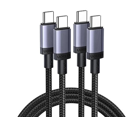 Detalle de UGREEN 2 Pack Cable USB C 240W Rápido ⚡ para MacBook, Samsung, Pixel
