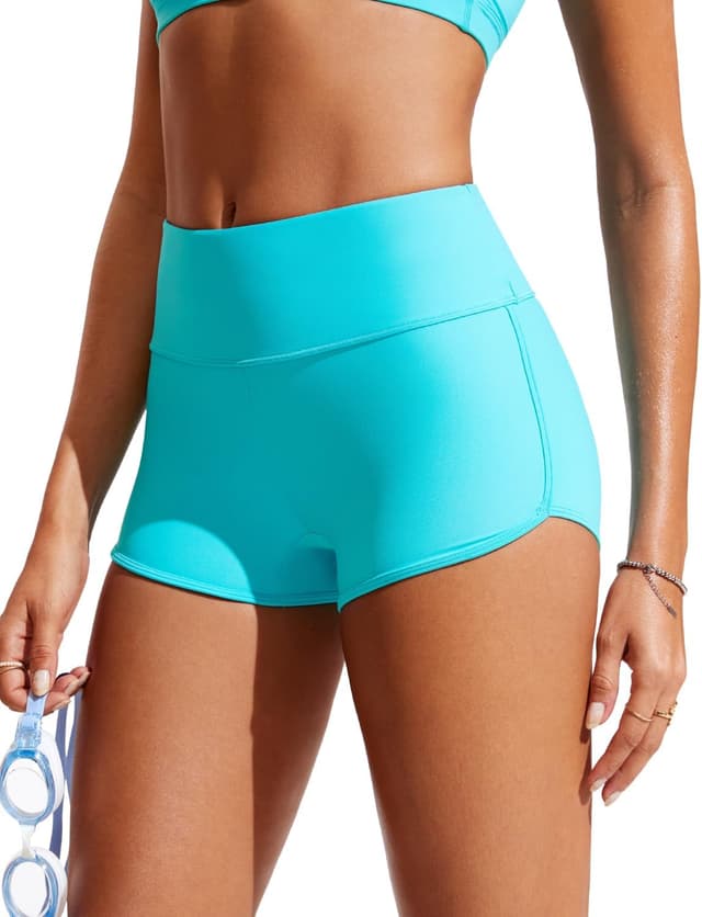 Thumbnail 6 de CRZ YOGA Aux Femmes Short de bain à taille haute 7,6 cm, séchage rapide et stretch 4 sens
