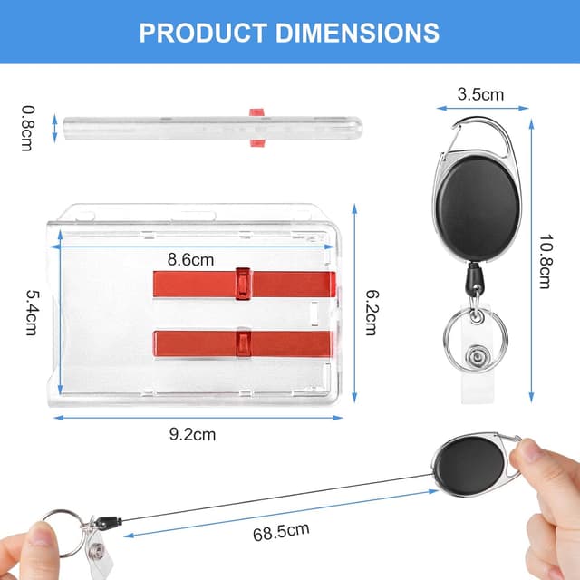 Detalle 2 de Vicloon Porta badge orizzontale 92x62 mm