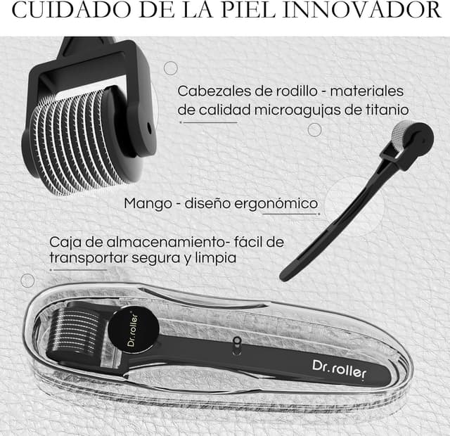 Detalle de Dr.roller Derma Roller 1 mm para cabello
