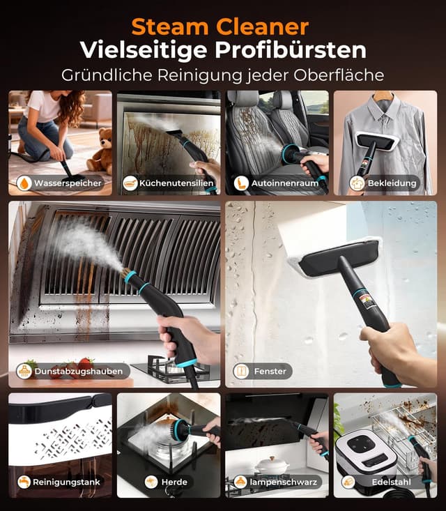 Detalle 1 de GZCHENHAO 14-IN-1 Dampfreiniger 1,6 L