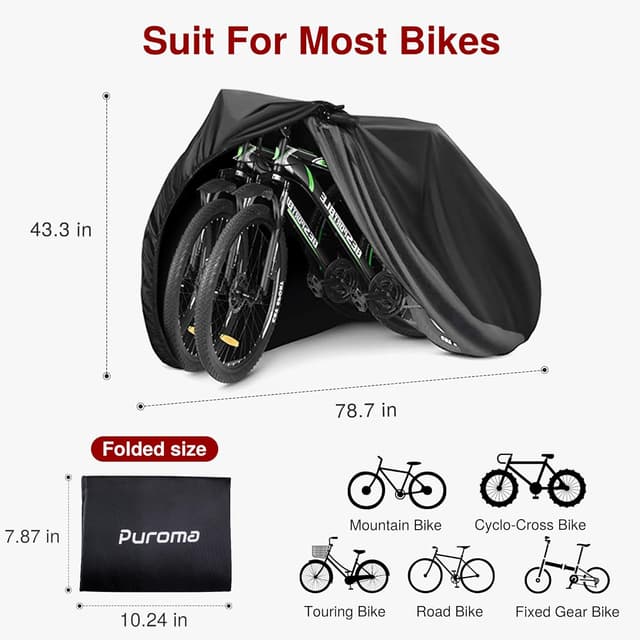 Thumbnail 5 de Puroma Bike Cover for 1 Bike Waterproof Dustproof