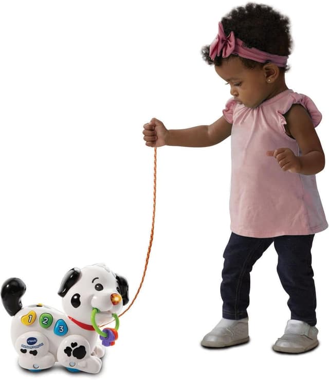 Detalle de VTech Pull Along Puppy Pal interactive pull-along baby walker toy with music and phrases