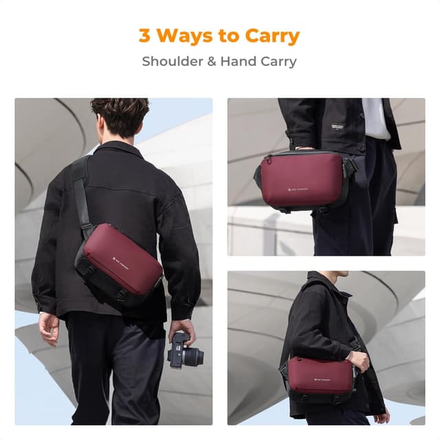 Detalle 2 de K&F Concept Camera Sling Bag for DSLR, Lenses and Small Tripods