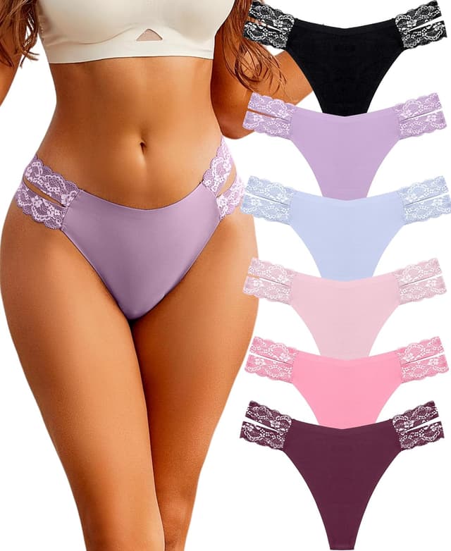 Detalle de BeReady seamless thongs, 6 pack