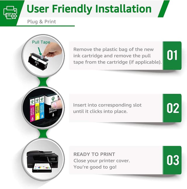 Thumbnail 5 de GREENSKY cartouches HP 932 933 XL 8