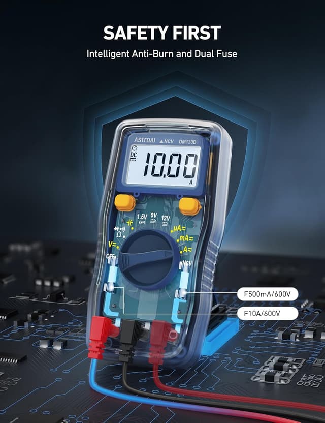 Thumbnail 6 de AstroAI 130B multímetro digital 4000 cuentas